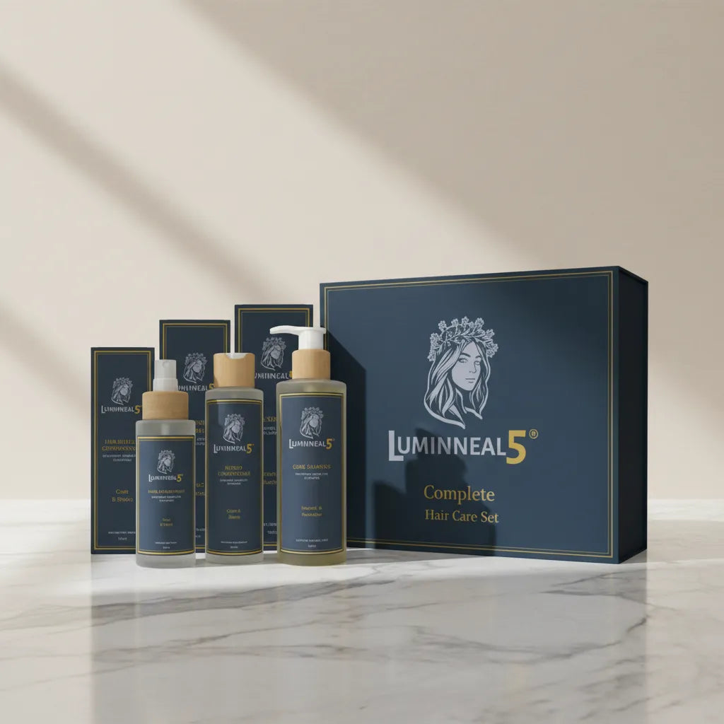 Luminneal5 post workout hair care set with bottles and packaging on a marble surface Post-Workout Hair Care Set Hair-Care vpwvuf-su.myshopify.com Post-Workout Hair Care Set Hair-Care vpwvuf-su.myshopify.com