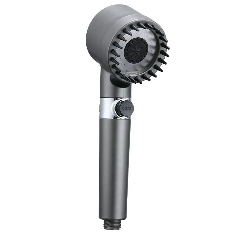 Luminneal5 shower head with adjustable nozzle on a white background