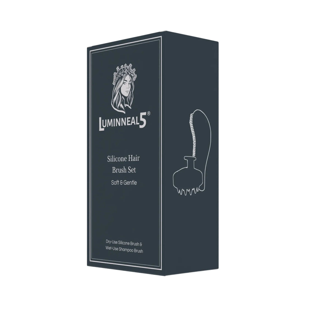 Luminneal5 silicone hair brush set packaging Luminneal5 Eco Detangling Silicone Hair Brush Set – Dry-Use Silicone Brush + Wet-Use Shampoo Brush Hair-Care vpwvuf-su.myshopify.com Luminneal5 Eco Detangling Silicone Hair Brush Set – Dry-Use Silicone Brush + Wet-Use Shampoo Brush Hair-Care vpwvuf-su.myshopify.com